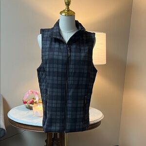Plaid Black Women's Vest